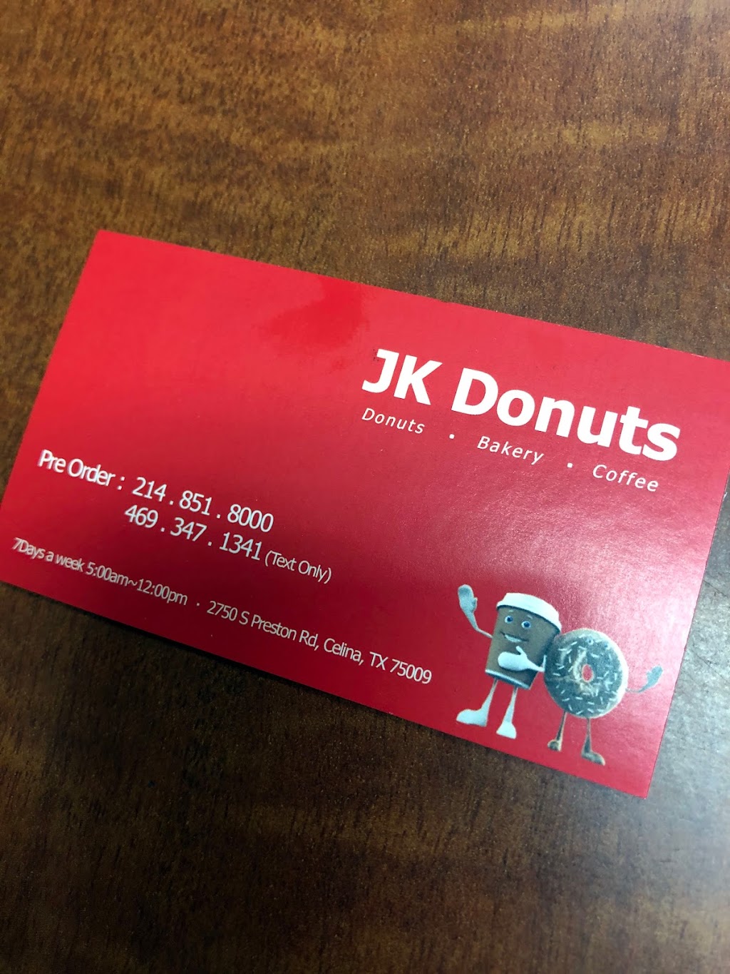 JK Donuts | 2750 Preston Rd Ste 109, Celina, TX 75009, USA | Phone: (214) 851-8000