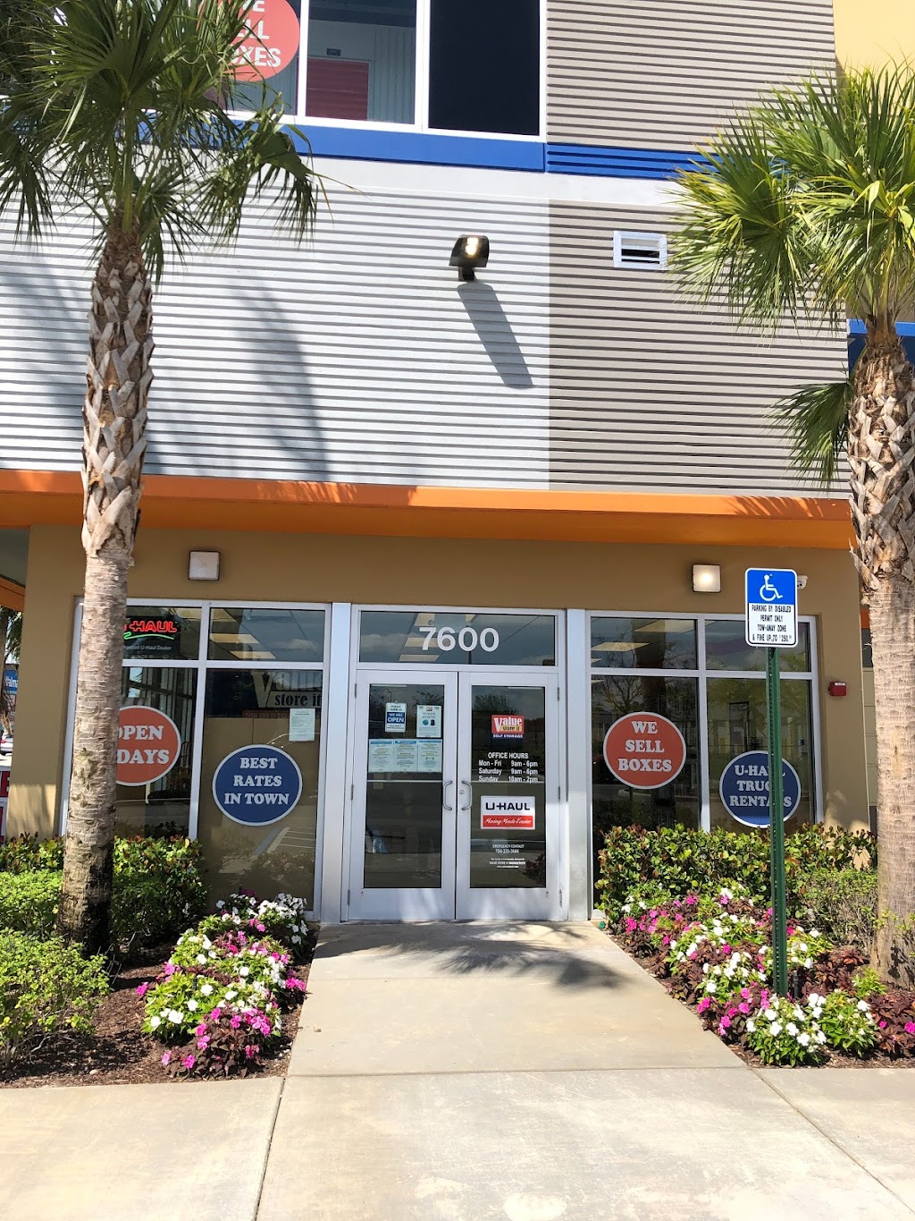 Value Store It Self Storage | 7600 W McNab Rd, North Lauderdale, FL 33068, USA | Phone: (754) 333-3444