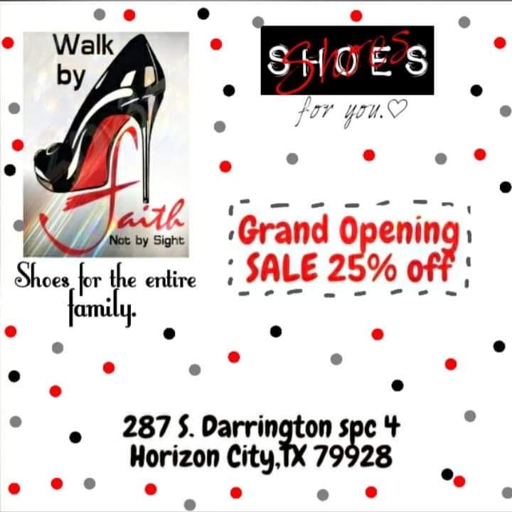 ShoesForYou | 14010 Horizon Blvd Suite L, Horizon City, TX 79928, USA | Phone: (915) 202-5311