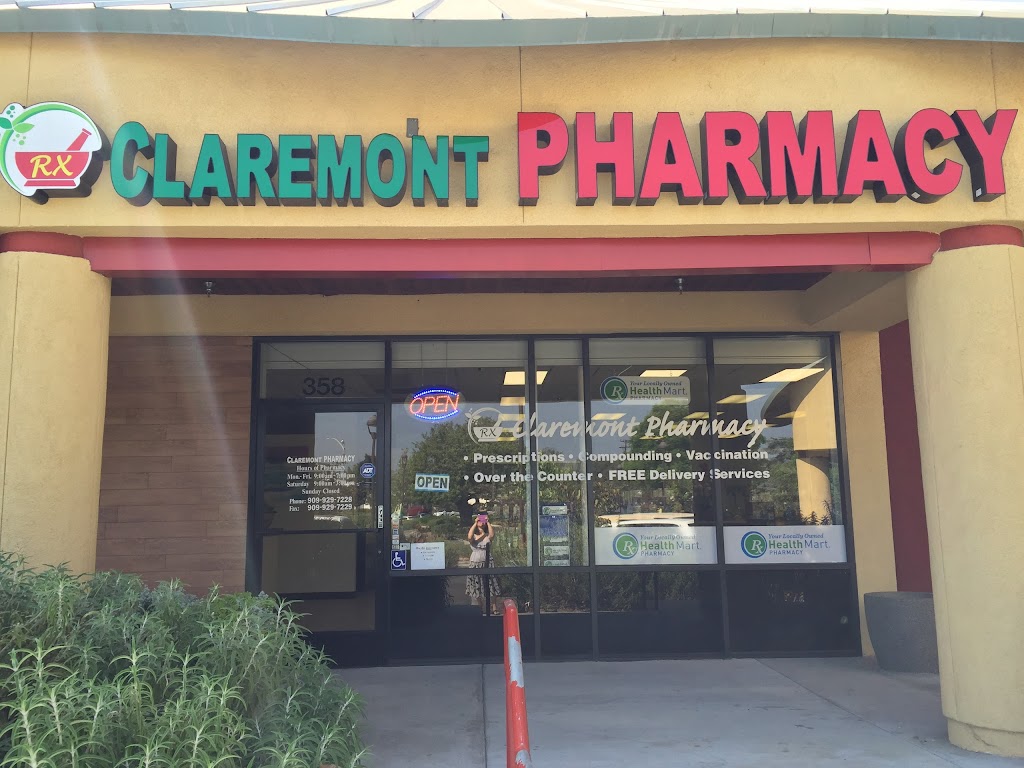 Claremont Pharmacy | 358 S Indian Hill Blvd, Claremont, CA 91711, USA | Phone: (909) 929-7228