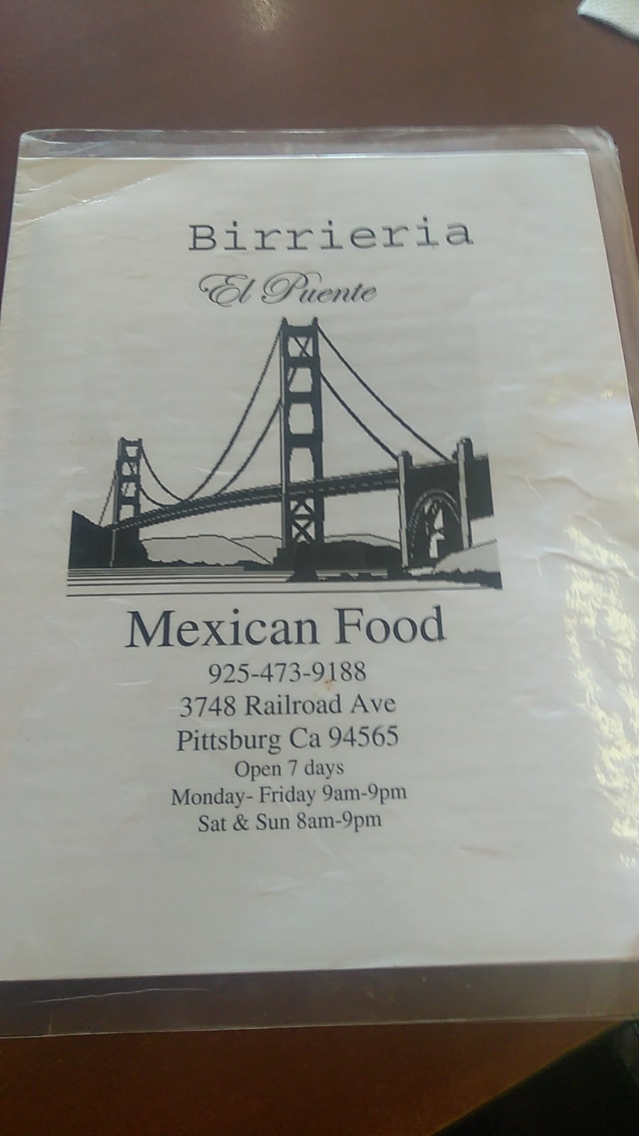 Birrieria El Puente | 3748 Railroad Ave, Pittsburg, CA 94565, USA | Phone: (925) 473-9188