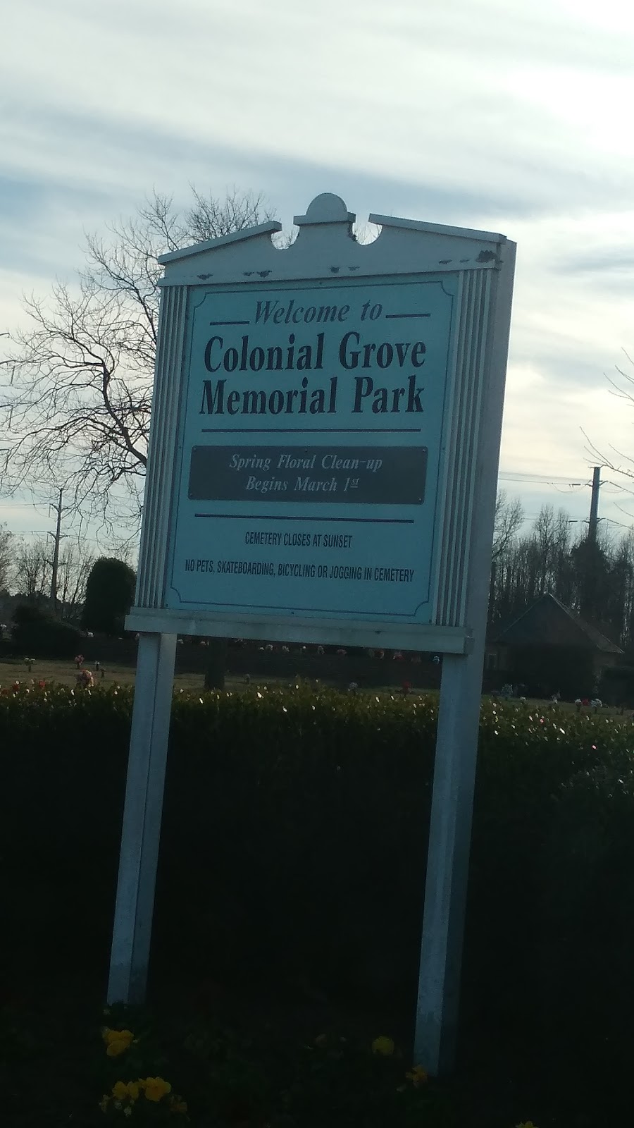 Colonial Grove Memorial Park | 3445 Princess Anne Rd, Virginia Beach, VA 23456, USA | Phone: (757) 427-6950