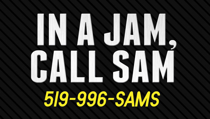 In a Jam, Call Sam | 84 Division St N, Kingsville, ON N9Y 1E2, Canada | Phone: (519) 996-7267