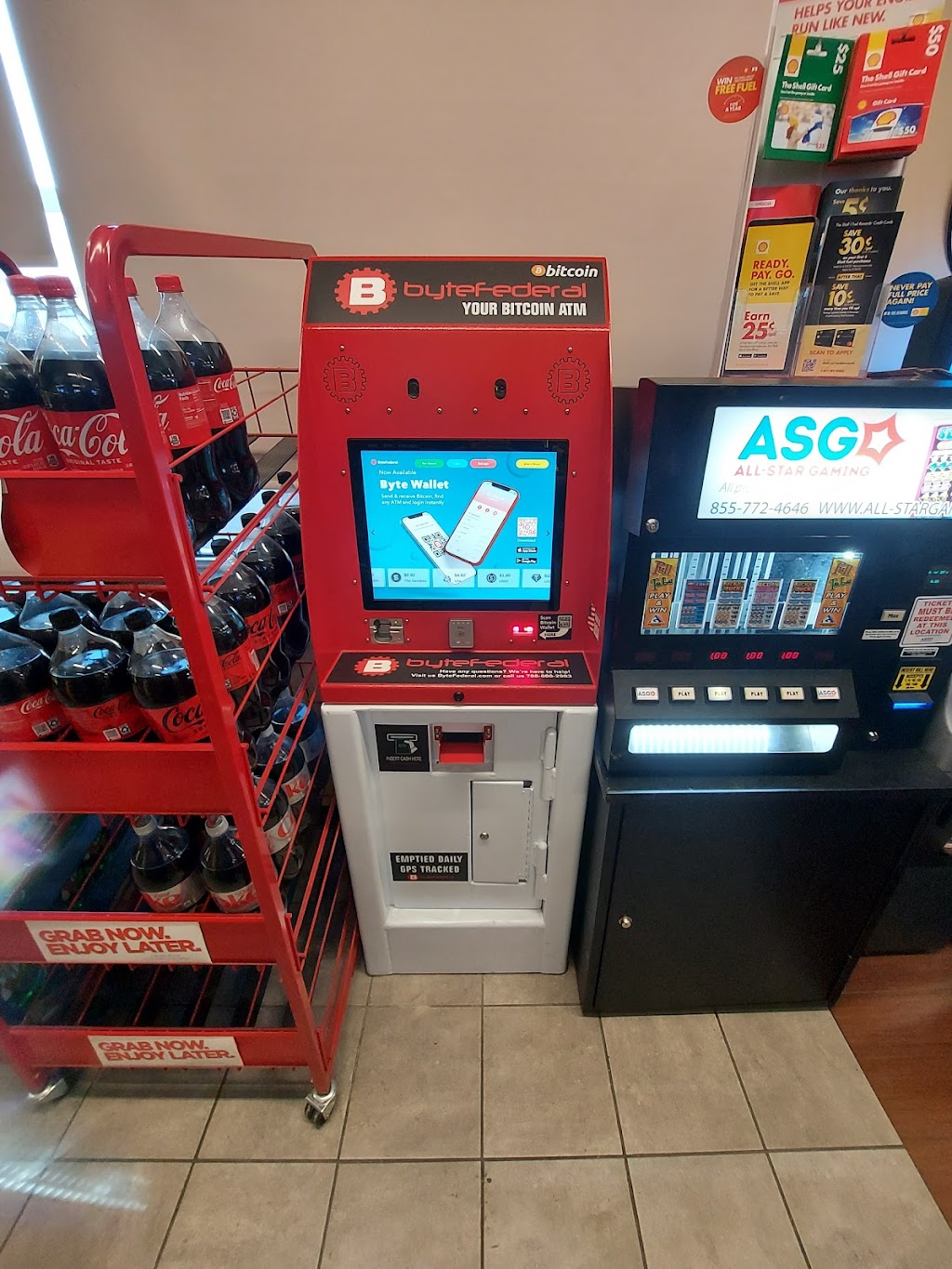 Byte Federal Bitcoin ATM (Shell) | 425 S Barron St, Eaton, OH 45320, USA | Phone: (786) 686-2983