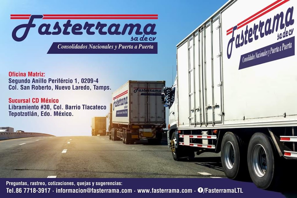 Fasterrama, SA de CV | Segundo Anillo Perif., 150 Aniversario, 88283 Nuevo Laredo, Tamps., Mexico | Phone: 867 718 3917