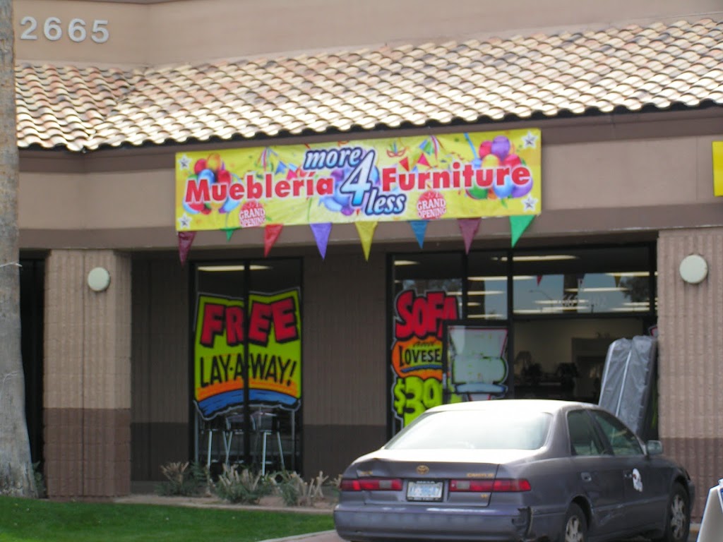 Mueblería More 4 Less Furniture | 2665 E Broadway Rd #B-102, Mesa, AZ 85204, USA | Phone: (480) 634-4505