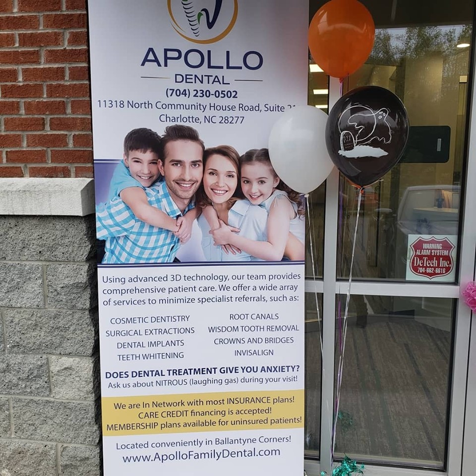 Apollo Dental | 11318 N Community House Rd Suite 210, Charlotte, NC 28277, USA | Phone: (704) 230-0502