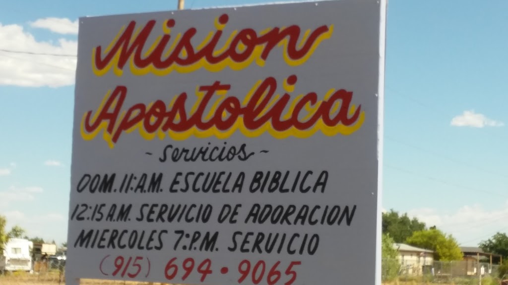 Mision Apostolica Chaparral | 424 Geronimo Rd, Chaparral, NM 88081, USA | Phone: (915) 694-9065