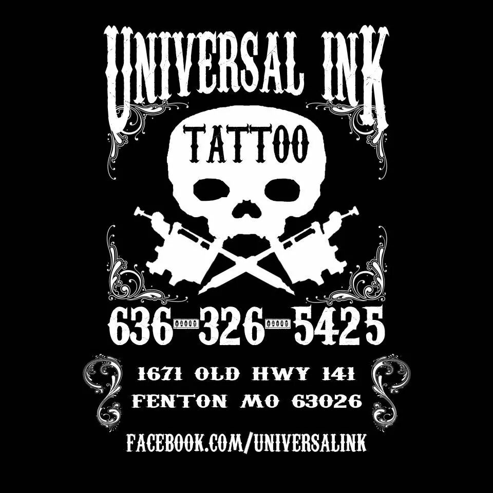 Universal Ink Tattoo Studio | 1673 S Old Hwy 141st St, Fenton, MO 63026, USA | Phone: (636) 326-5425