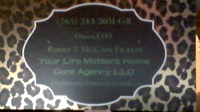 Your Life Matters Home Care Agency LLC | 1435 S Norton Ave Apt. 604, Marion, IN 46953, USA | Phone: (765) 243-2601