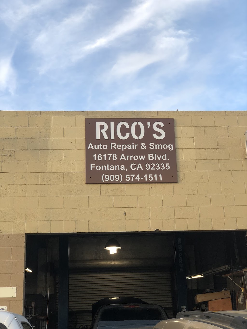 Ricos Auto Repair & Smog | 16178 Arrow Blvd, Fontana, CA 92335, USA | Phone: (909) 574-1511