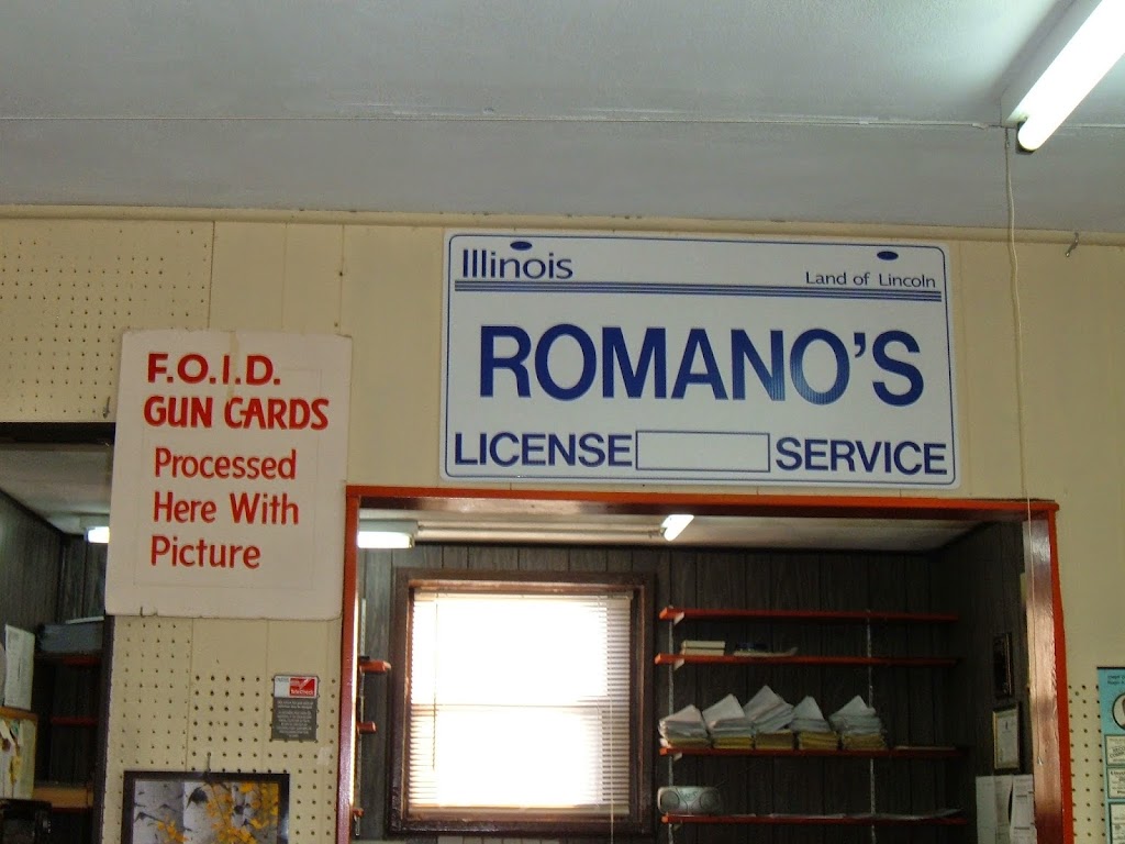 Romanos License Service | 10404 Lincoln Trail, Fairview Heights, IL 62208, USA | Phone: (618) 397-2509