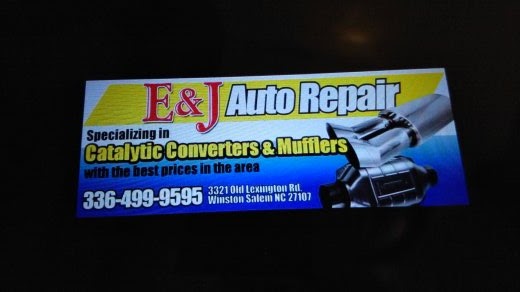 E & J Auto Repair | 3321 Old Lexington Rd, Winston-Salem, NC 27107, USA | Phone: (336) 499-9595