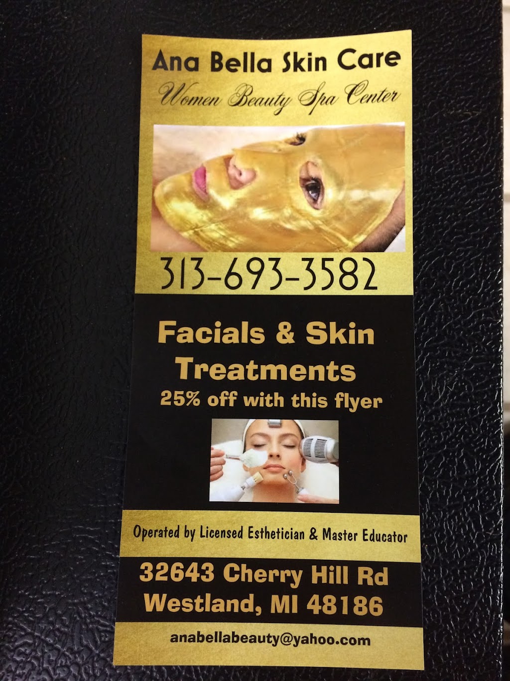 Ana Bella Skin Care Beauty Spa | 32643 Cherry Hill Rd, Westland, MI 48186, USA | Phone: (313) 693-3582