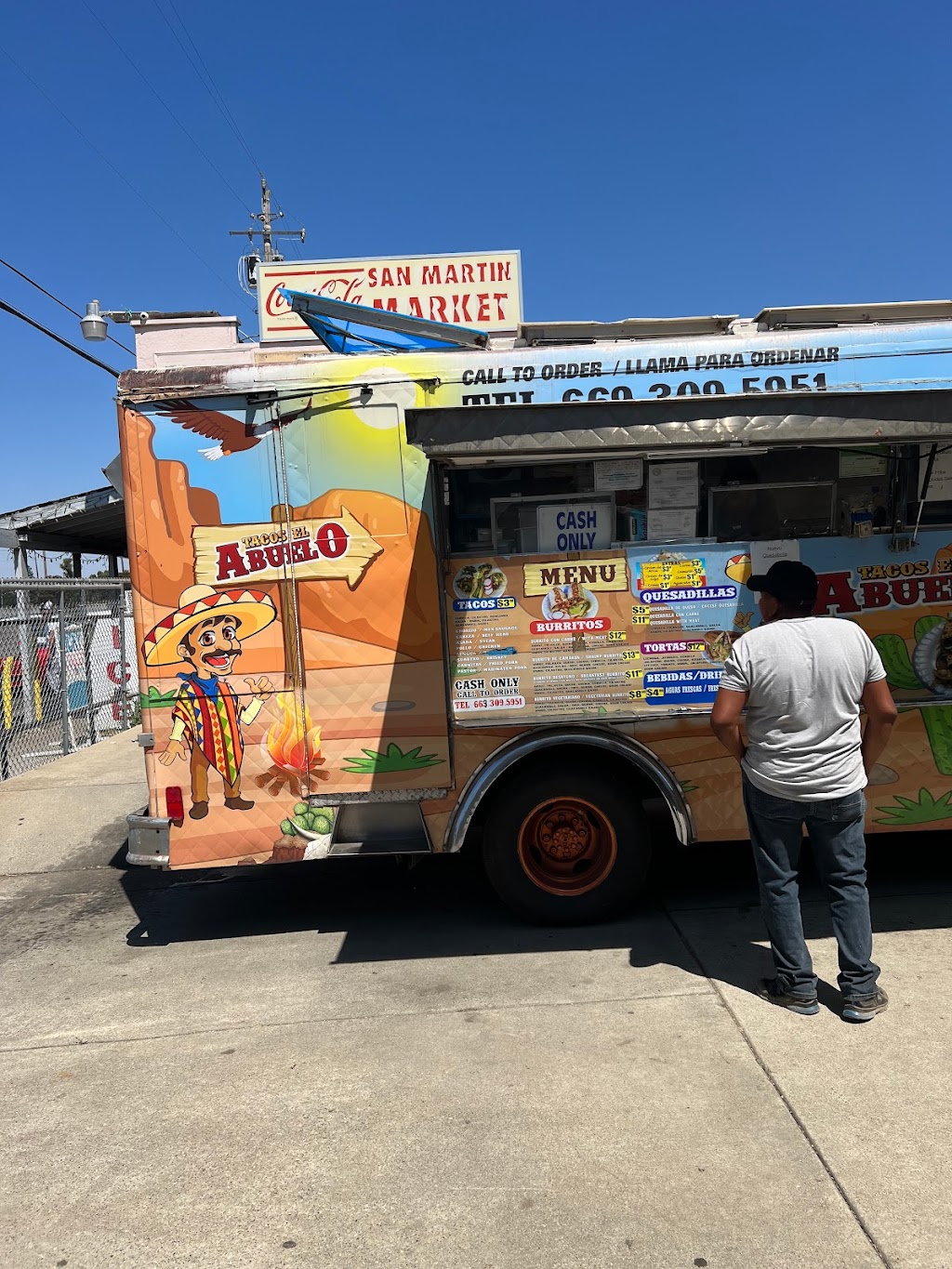 Tacos El Abuelo Food Truck | 13320 Depot St, San Martin, CA 95046, USA | Phone: (669) 309-5951