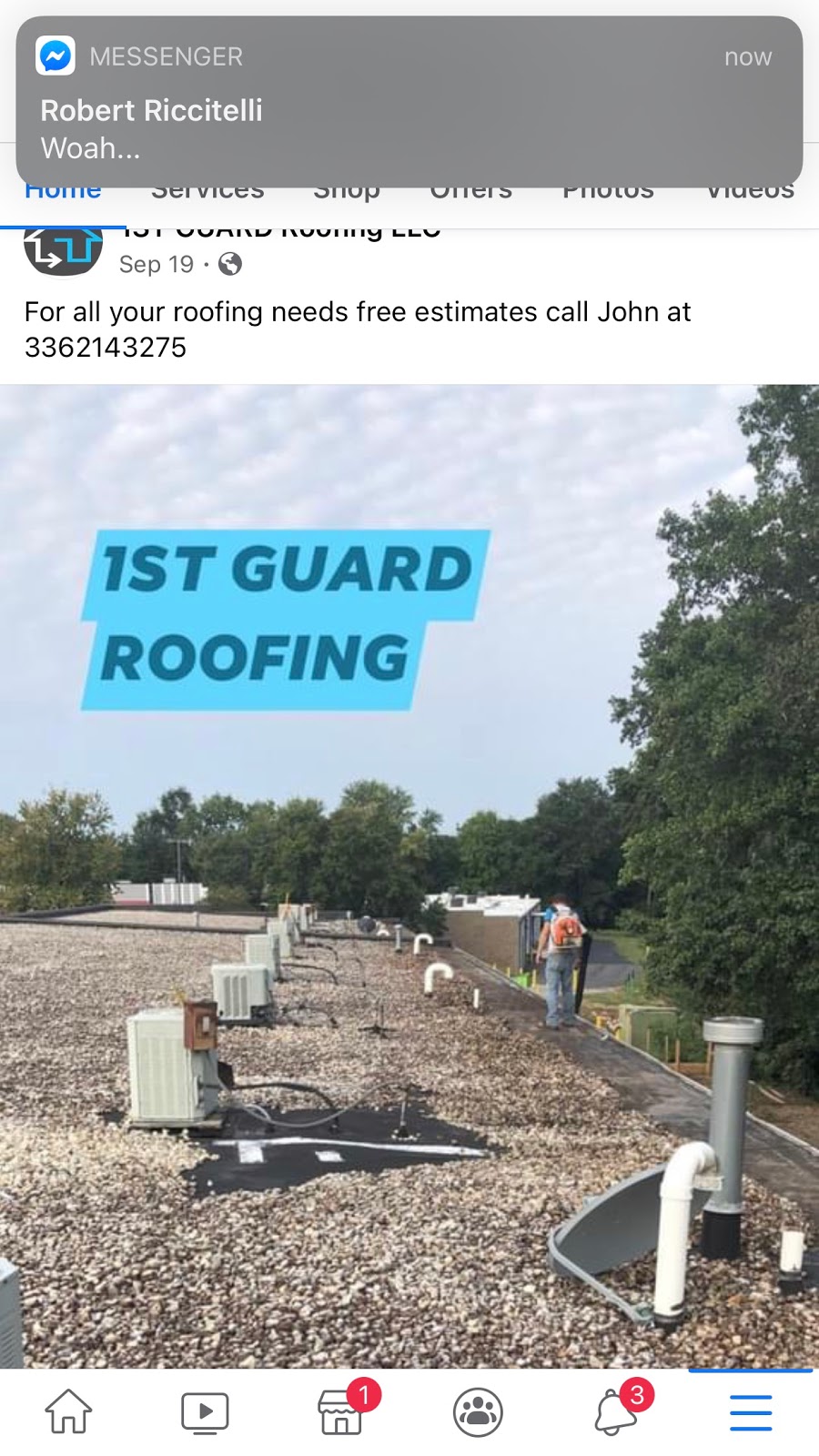 1ST GUARD ROOFING LLC | 1754 Crissy Ln, Graham, NC 27253, USA | Phone: (336) 214-3275