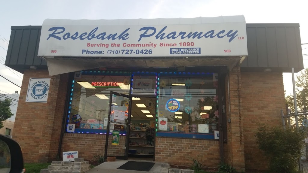 Rosebank Pharmacy | 500 Tompkins Ave., Staten Island, NY 10305, USA | Phone: (718) 727-0426