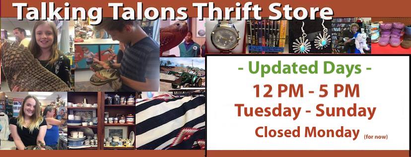 Talking Talons Thrift Store | 12159 NM-14, Cedar Crest, NM 87008 | Phone: (505) 286-9611