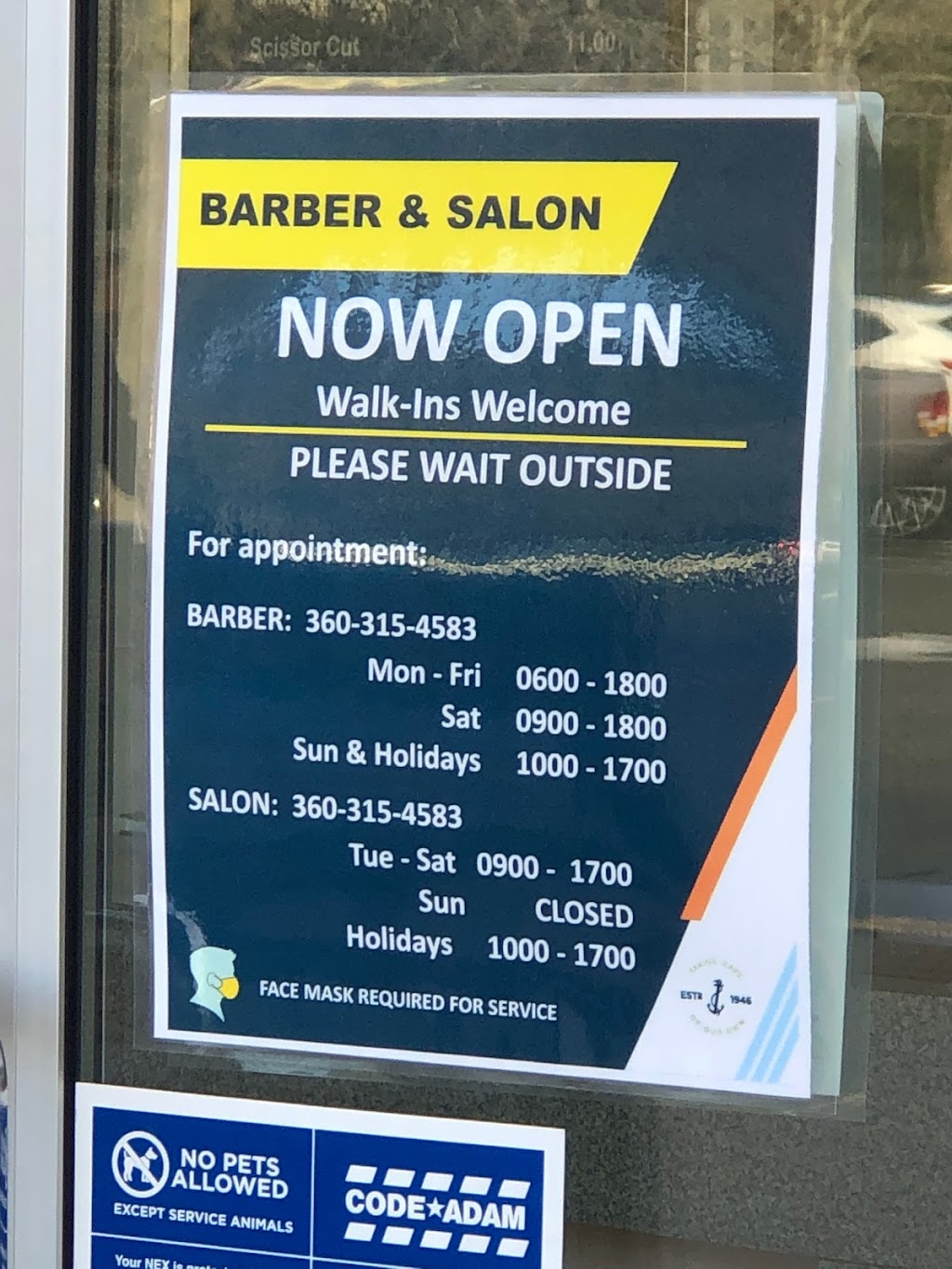 NEX Barber Shop | 2600 O St SE Building No. 2600, Silverdale, WA 98315, USA | Phone: (360) 315-4583