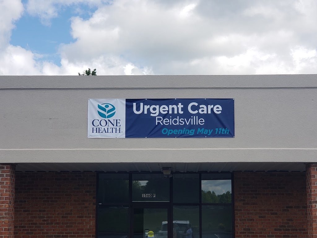 Cone Health Urgent Care at Reidsville | 1560 Freeway Dr., Reidsville, NC 27320, USA | Phone: (336) 951-6180