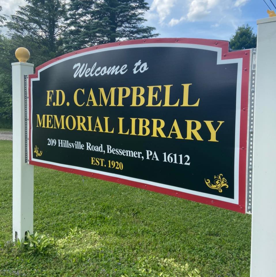 F D Campbell Memorial Library | 209 Hillsville Rd, Bessemer, PA 16112, USA | Phone: (724) 667-7939