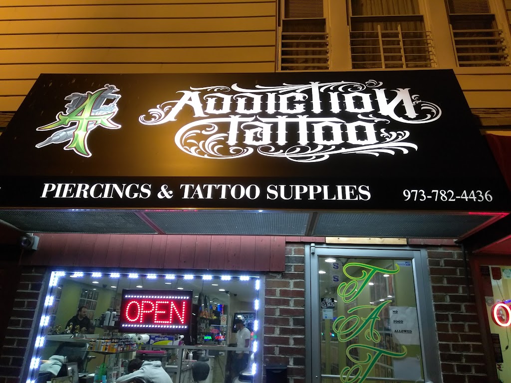 Addiction Tattoo | 167 Union Ave, Paterson, NJ 07502 | Phone: (973) 782-4436