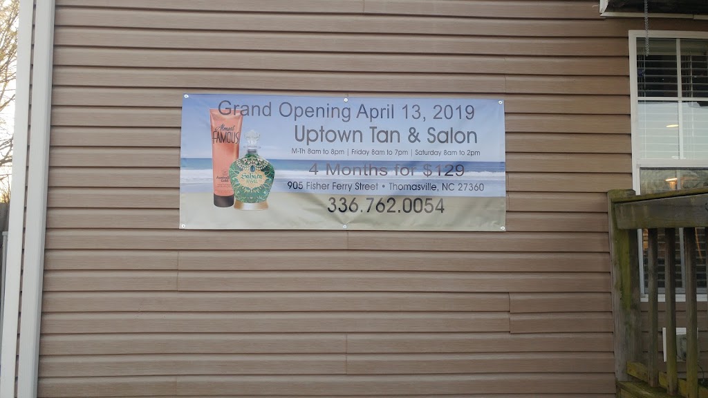 Uptown Tan & Salon | 905 Fisher Ferry St, Thomasville, NC 27360, USA | Phone: (336) 762-0054