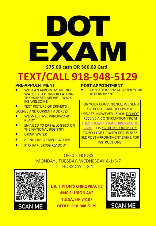 Dr. Tiptons Chiropractic | 4940 S Union Ave, Tulsa, OK 74107, USA | Phone: (918) 948-5129