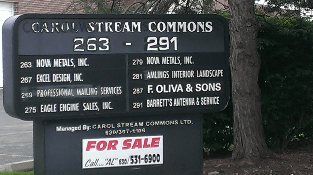 Oliva F & Sons | 287 Commonwealth Dr, Carol Stream, IL 60188, USA | Phone: (630) 221-0352