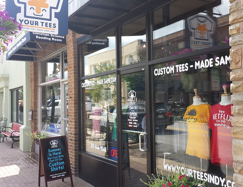 Your Tees | 25 W Main St, Carmel, IN 46032, USA | Phone: (317) 844-9548