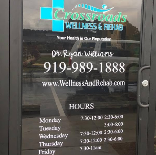 Crossroads Wellness and Rehab | 58 Old Roberts Rd #101, Benson, NC 27504, USA | Phone: (919) 989-1888