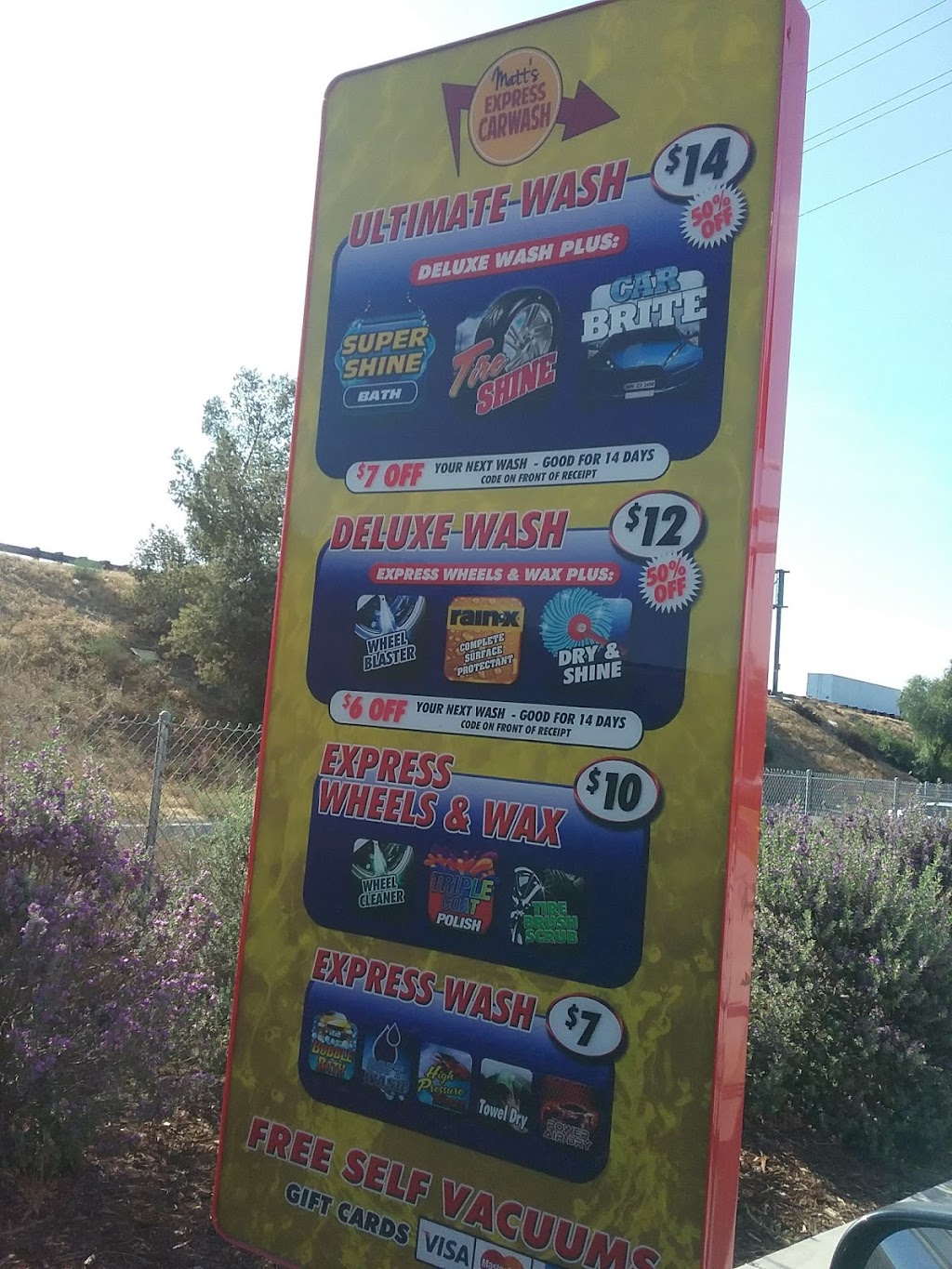 Matts Express Car Wash | 1180 Tennessee St, Redlands, CA 92374, USA | Phone: (909) 792-4422