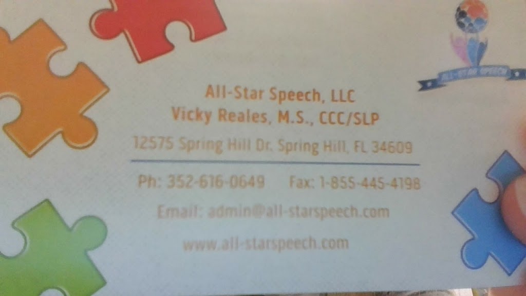 All-Star Speech, LLC | 12601 Spring Hill Dr, Spring Hill, FL 34609, USA | Phone: (352) 616-0649