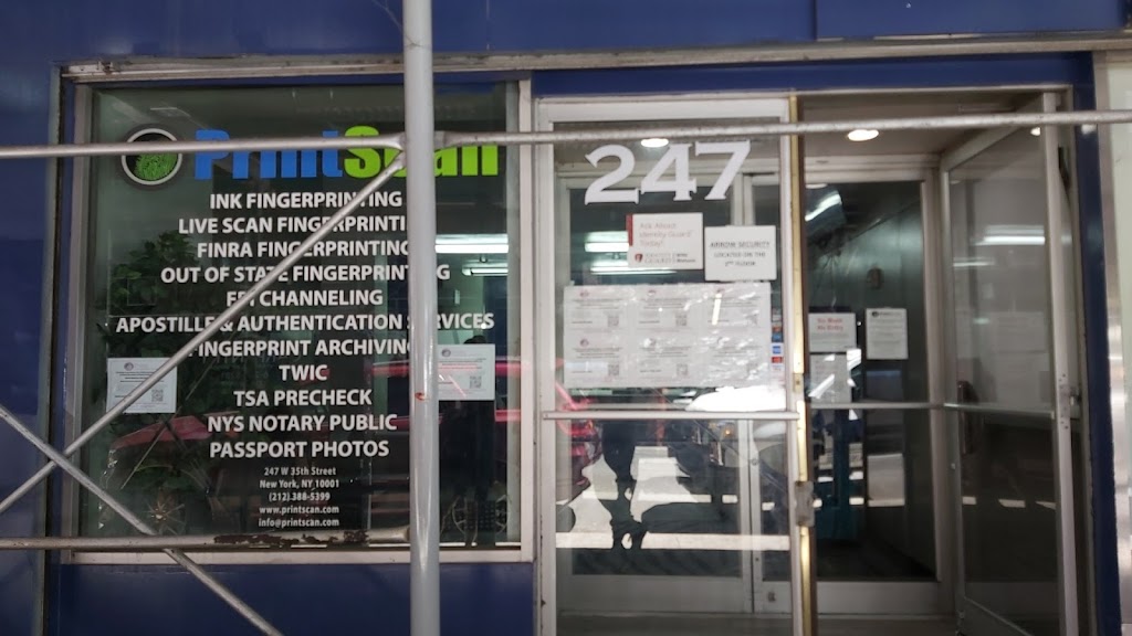 IdentoGO / TSA PreCheck / Print Scan | 247 West 35th Street, First Flr, Christopher St, New York, NY 10001, USA | Phone: (877) 472-6915