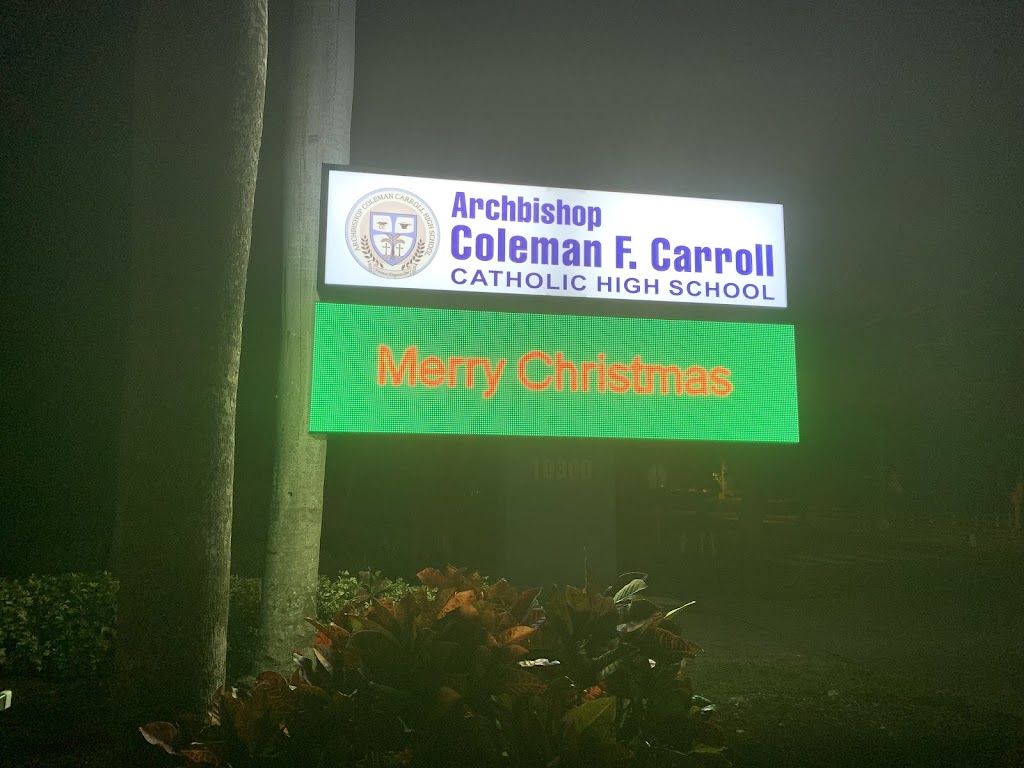 Archbishop Coleman Carroll High School | 10300 SW 167th Ave, Miami, FL 33196, USA | Phone: (305) 388-6700