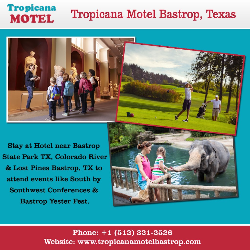 Tropicana Motel | 105 Highway 71 West, 103 State Hwy 71, Bastrop, TX 78602, USA | Phone: (512) 321-2526