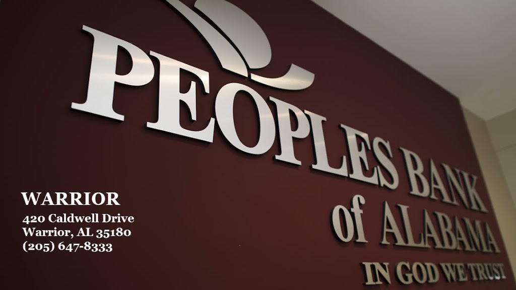 Peoples Bank of Alabama | 420 Caldwell Dr, Warrior, AL 35180, USA | Phone: (205) 647-8333