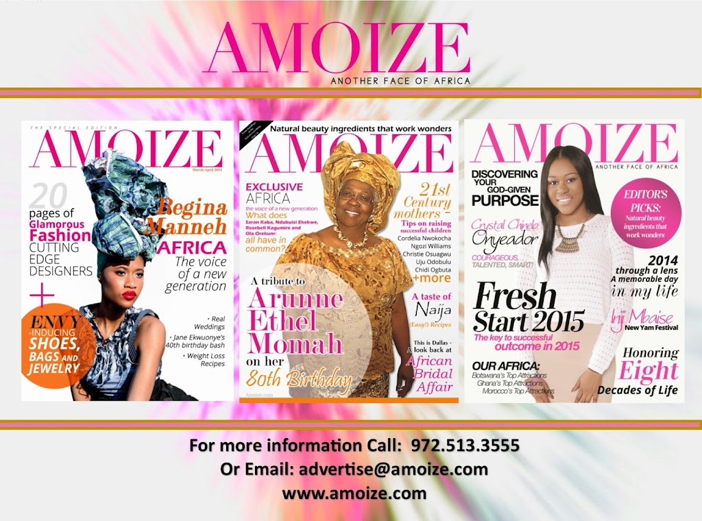 AMOIZE MAGAZINE | 400 Spencer Cir, Grand Prairie, TX 75052, USA | Phone: (972) 513-3555