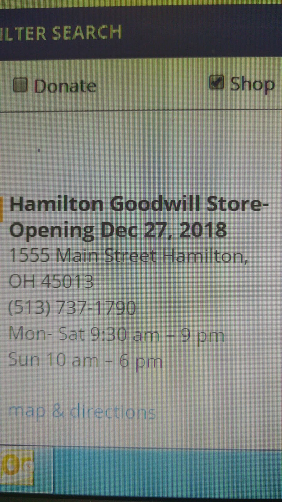 Goodwill Ind. Store & Donations | 1555 Main St, Hamilton, OH 45013, USA | Phone: (513) 737-1790