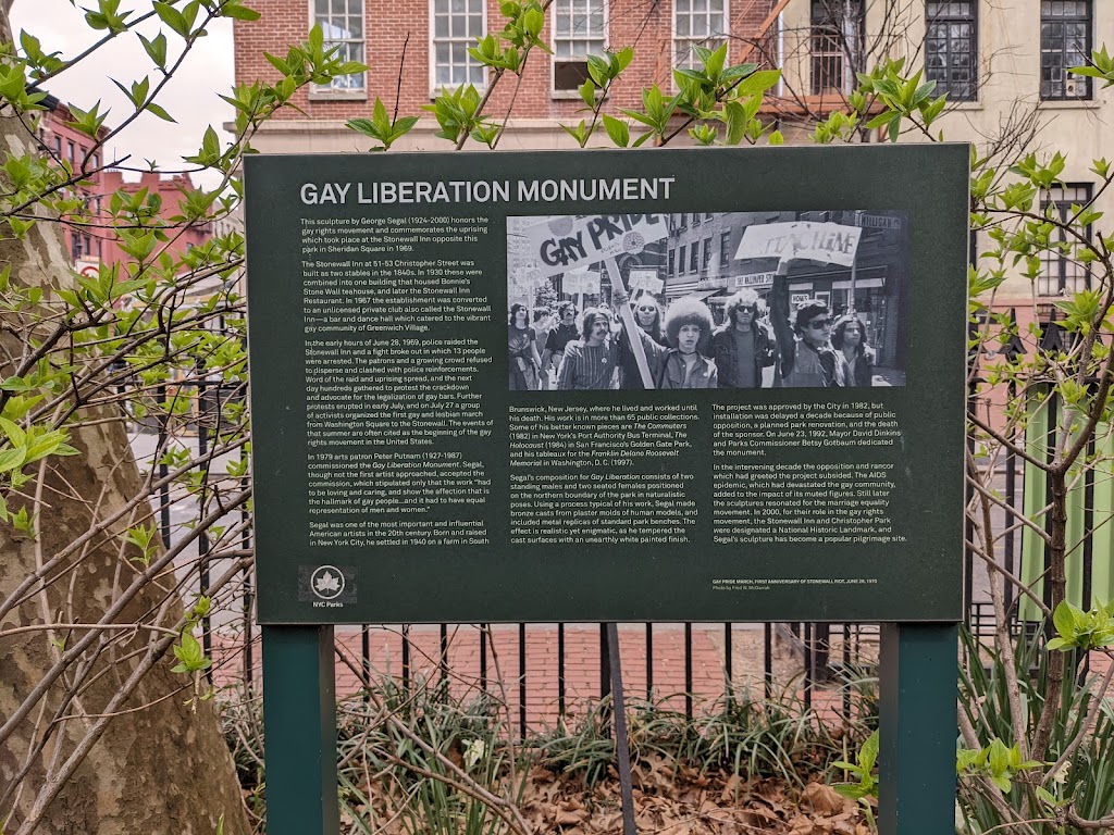 Stonewall National Monument | 38-64 Christopher St, New York, NY 10014, USA | Phone: (212) 668-2577