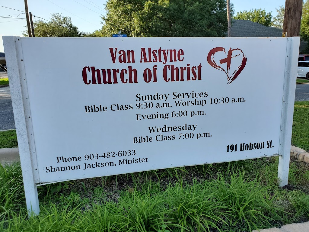 Church of Christ, Van Alstyne | 191 Hopson St, Van Alstyne, TX 75495, USA | Phone: (903) 482-6033