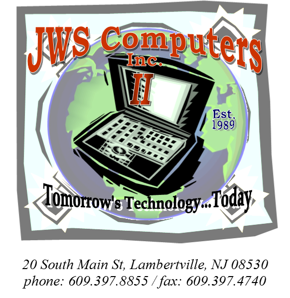 JWS Computers. Inc | 20 S Main St, Lambertville, NJ 08530, USA | Phone: (609) 397-8855