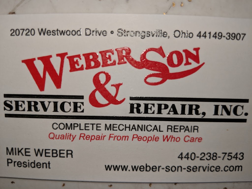 Weber & Son Service & Repair | 20720 Westwood Dr, Strongsville, OH 44149, USA | Phone: (440) 238-7543