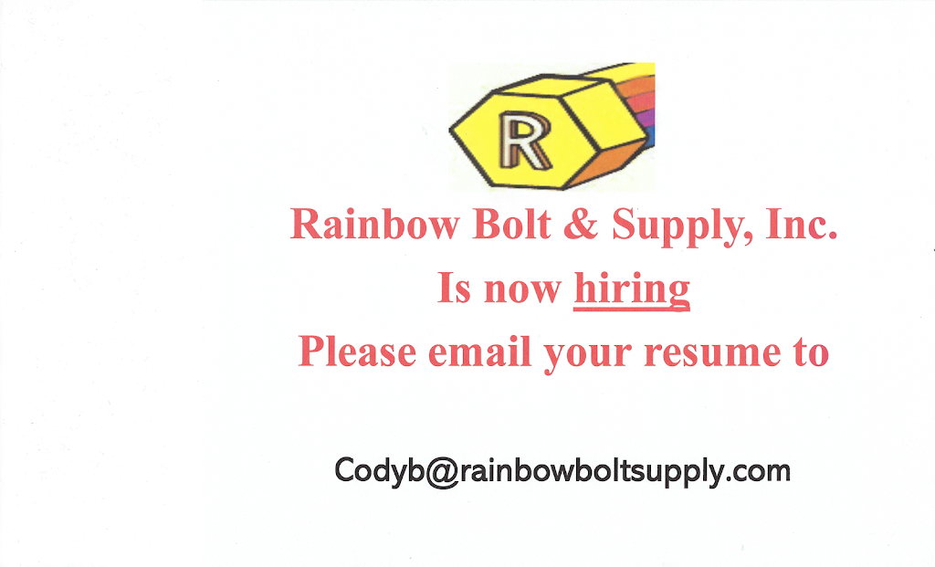 Rainbow Bolt & Supply, Inc. | 4030 Garner Rd, Riverside, CA 92501, USA | Phone: (951) 684-3870