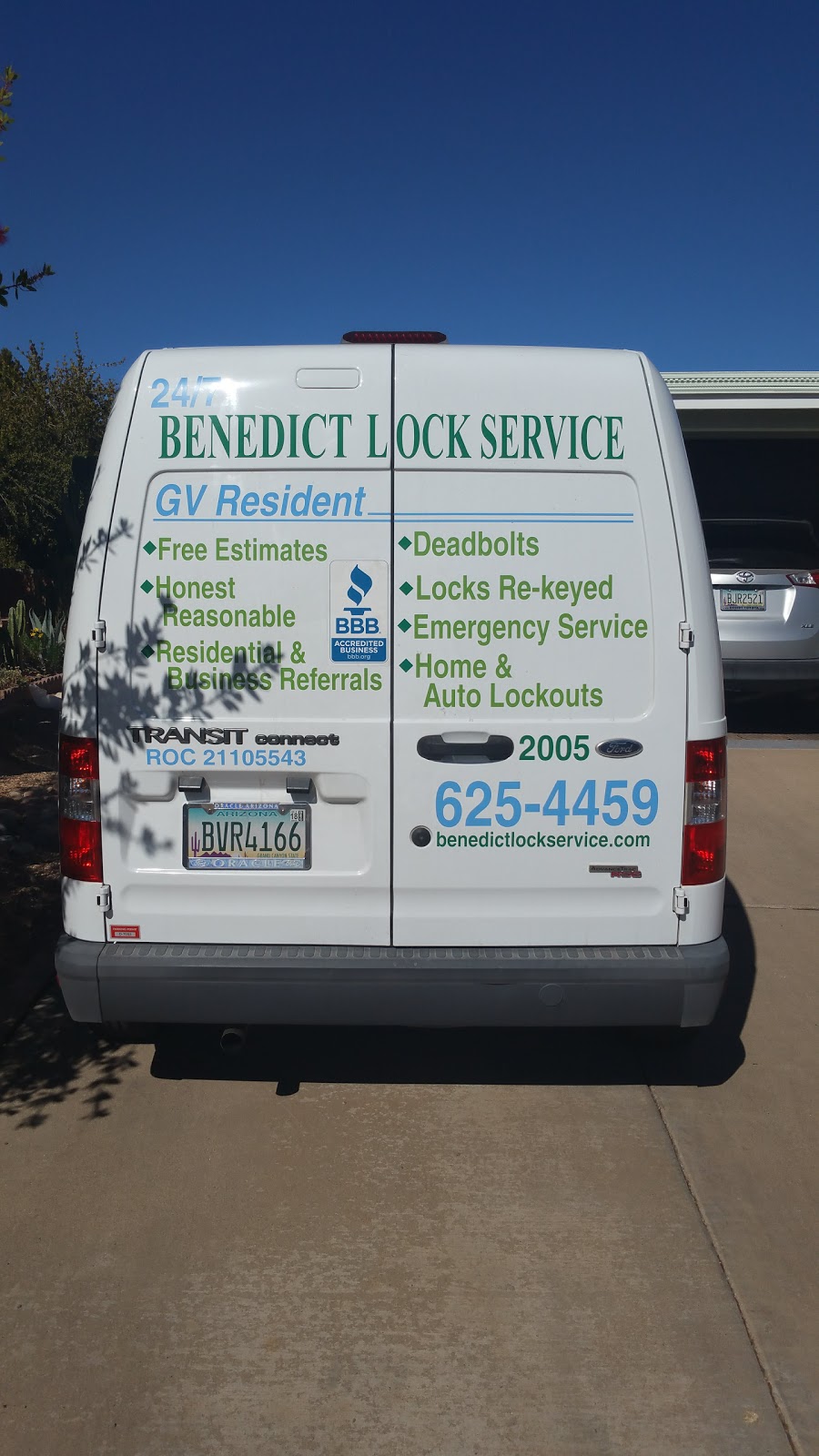 Benedict Lock Service | 221 E el Limon, Green Valley, AZ 85614, USA | Phone: (520) 625-4459