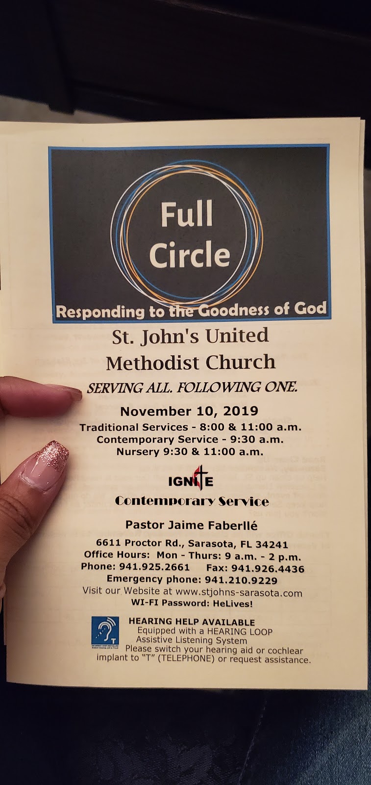 St Johns United Methodist Church | 6611 Proctor Rd, Sarasota, FL 34241, USA | Phone: (941) 925-2661