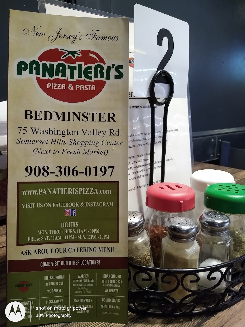 Panatieris Pizza & Pasta- Bedminster | 75 Washington Valley Rd, Bedminster, NJ 07921, USA | Phone: (908) 306-0197