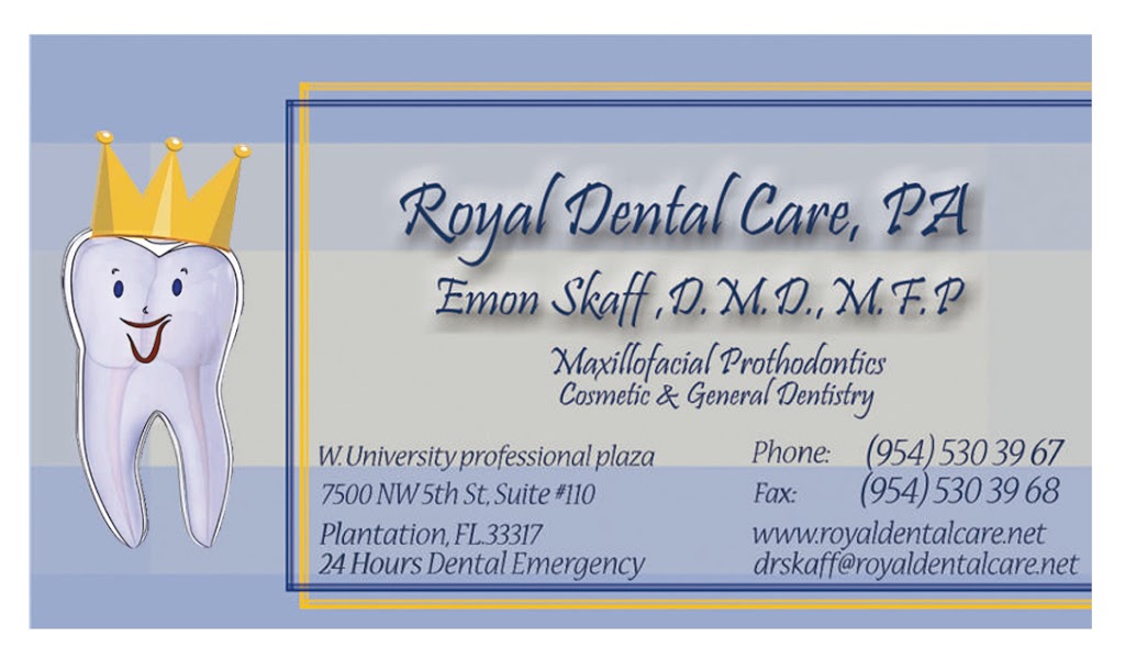 Royal Dental Care Pa | 7500 NW 5th St #110, Plantation, FL 33317 | Phone: (954) 530-3967