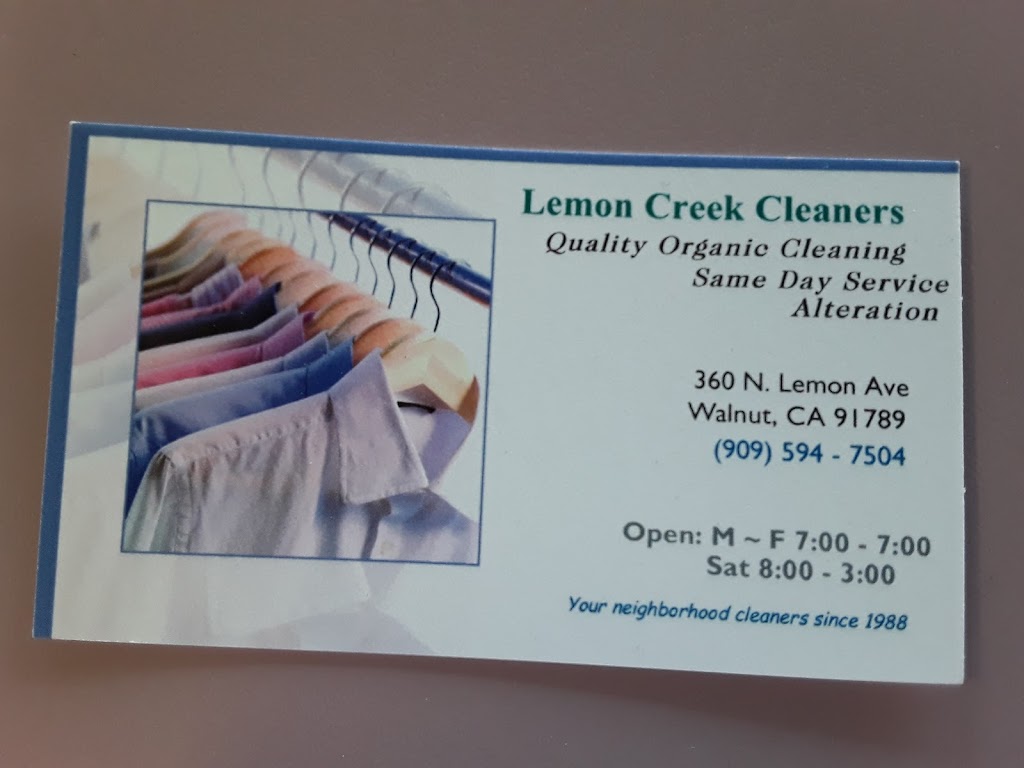 Lemon Creek Cleaners | 360 N Lemon Ave, Walnut, CA 91789 | Phone: (909) 594-7504