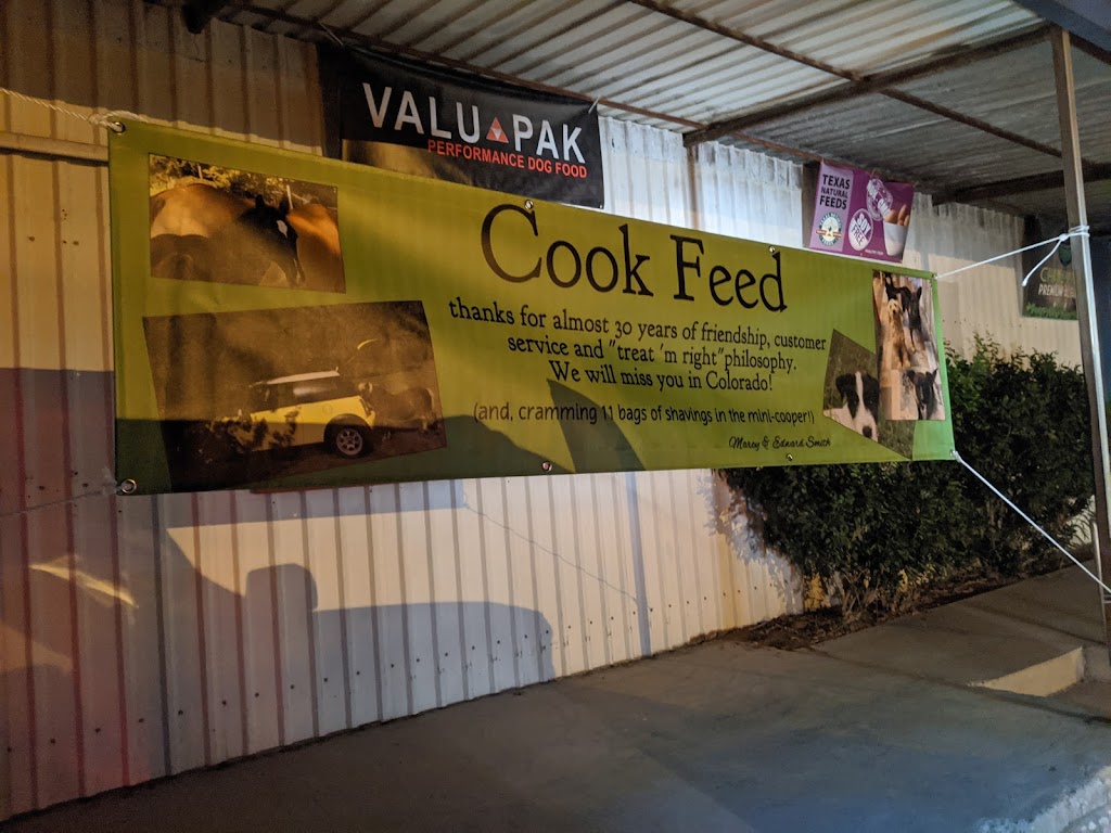 Cook Feed Store | 707 S Pkwy Dr, Alvarado, TX 76009, USA | Phone: (817) 783-2665